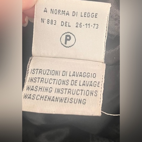 A Norma Di Legge Black Leather Moto Blazer Jacket - Picture 9 of 12